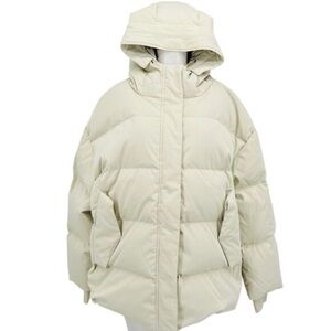 Women's Cream Puffer Jacket